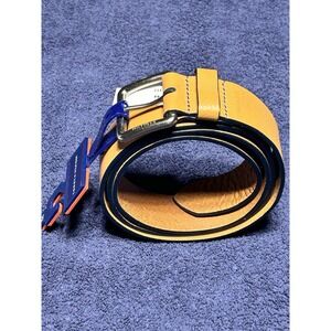 Tommy Hilfiger Men's 1.37 in (35MM) Wide Leather Belt Carmel Size 44 NWT